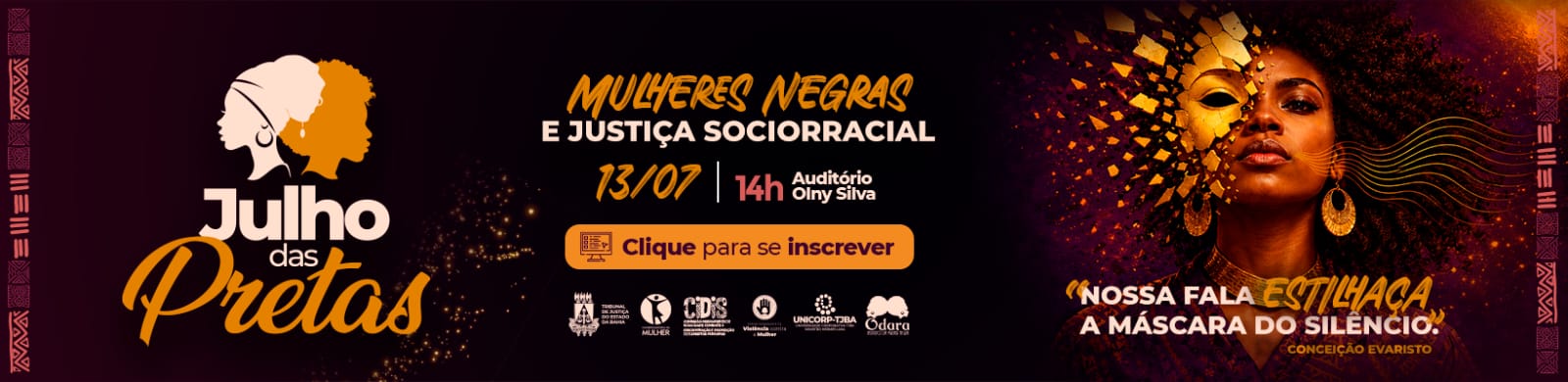 Imagem 3 de caroussel de Banner com título Julho das Pretas 2026