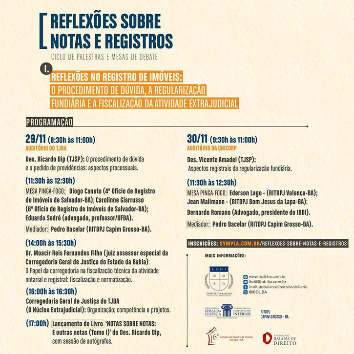 CGJ realiza Ciclo de Palestras e Mesas de Debate “Reflexões sobre notas e registros”  