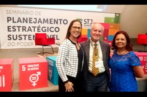 Desembargadora Maria de Fátima Silva Carvalho prestigia o VI Seminário de Planejamento Estratégico Sustentável do Poder Judiciário  