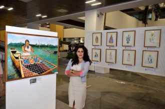 Artista Clarissa Mustafá expõe pinturas e poesias no TJBA  