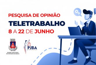 Magistrados e servidores têm até a próxima segunda-feira (22) para participar de pesquisa sobre teletrabalho  