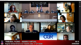 Tribunal Pleno do PJBA entra para a história com a primeira sessão virtual realizada nesta quarta-feira (24)  