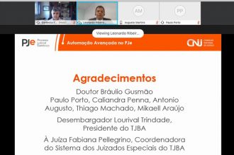 PJBA apresenta ferramenta de automação para o PJe durante encontro do Programa de Formação do CNJ  