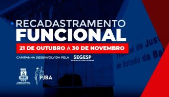Prazo para realizar o recadastramento funcional termina na próxima segunda-feira (30)  