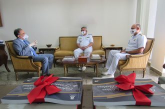 Presidente Lourival Almeida Trindade recebe visita institucional dos Comandantes do 2º Distrito Naval  