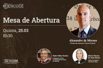 Encontro de corregedores terá palestra magna do ministro Alexandre de Moraes  