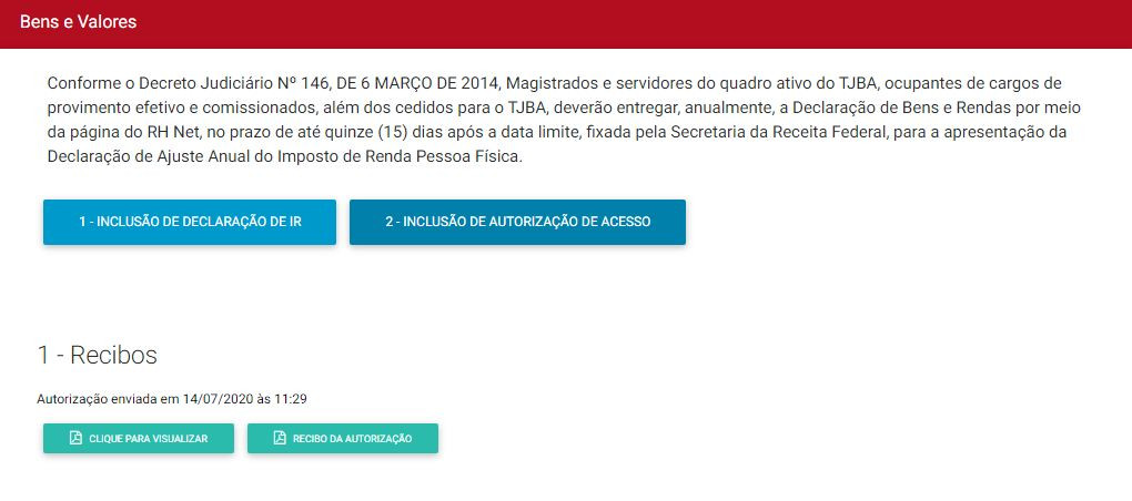 Atenção magistrados e servidores! Começa, nesta terça-feira (01), o prazo para envio da Declaração Anual de Bens e Rendas do Exercício 2021  