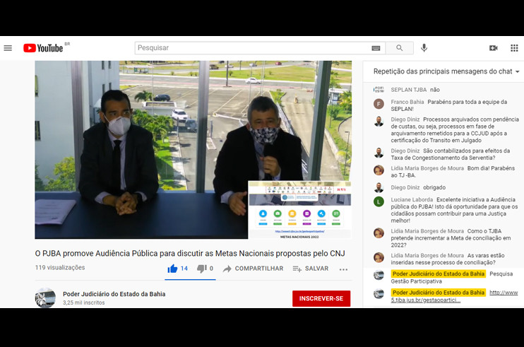 Audiência Pública esclarece sobre a proposta inicial de Metas Nacionais do Poder Judiciário para 2022  