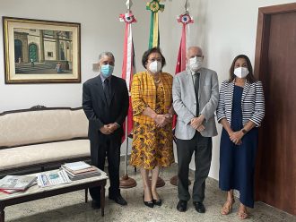 PROCURADORA-GERAL DE JUSTIÇA DA BAHIA REALIZA VISITA INSTITUCIONAL AO PRESIDENTE DO PJBA  
