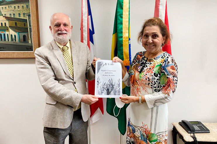 Projeto voltado à disseminação da Cooperação Judiciária no PJBA é apresentado ao Desembargador Presidente   