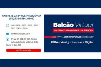 Seção de Recursos da 2ª Vice-Presidência disponibiliza canal de atendimento no Balcão virtual  