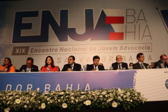 PRESIDENTE DO TJBA MARCA PRESENÇA NO 19º ENCONTRO NACIONAL DA JOVEM ADVOCACIA; EVENTO É PROMOVIDO PELA OAB-BA  
