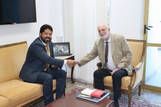 ADVOGADO DANILO COSTA LUIZ, NOMEADO COMO DESEMBARGADOR ELEITORAL SUBSTITUTO, VISITA PRESIDENTE DO TJBA  