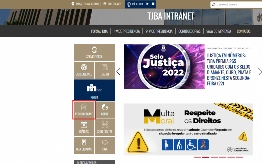 Diretoria de Suprimento e Patrimônio explica como confirmar o recebimento de pedidos no novo sistema de gestão patrimonial do TJBA  