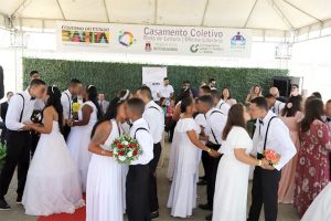 Corregedoria Geral do TJBA realiza cerimônia de casamento no complexo penal de Juazeiro; 18 casais oficializam a união  