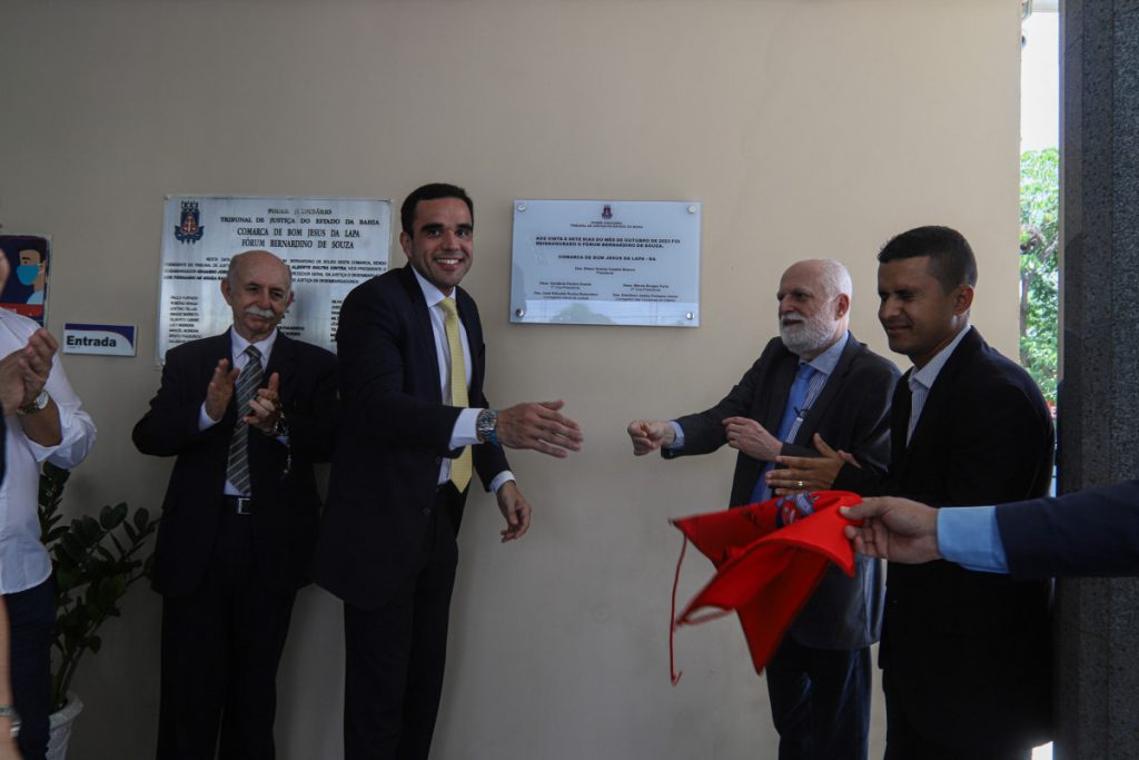 Bom Jesus da Lapa: Presidente do TJBA reinaugura Fórum e inaugura Sala Passiva, Sala de Depoimento Especial e Cejusc  