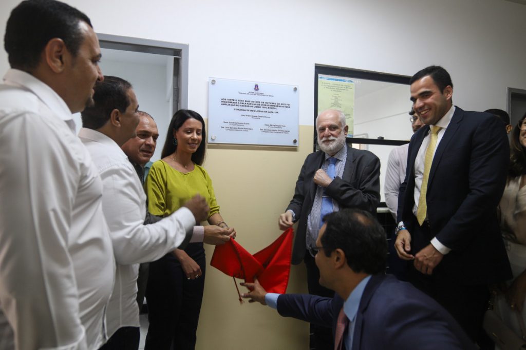 Bom Jesus da Lapa: Presidente do TJBA reinaugura Fórum e inaugura Sala Passiva, Sala de Depoimento Especial e Cejusc  