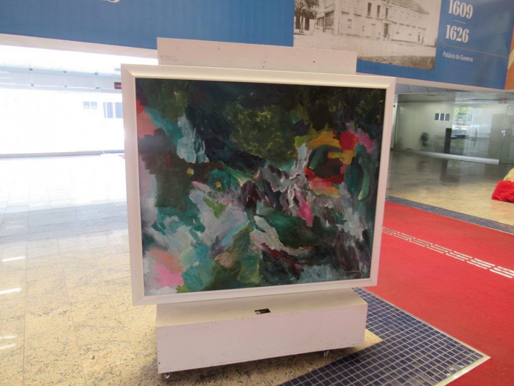 Artista plástico Dimas Gomes expõe pinturas alusivas ao Dia da Consciência Negra no TJBA  