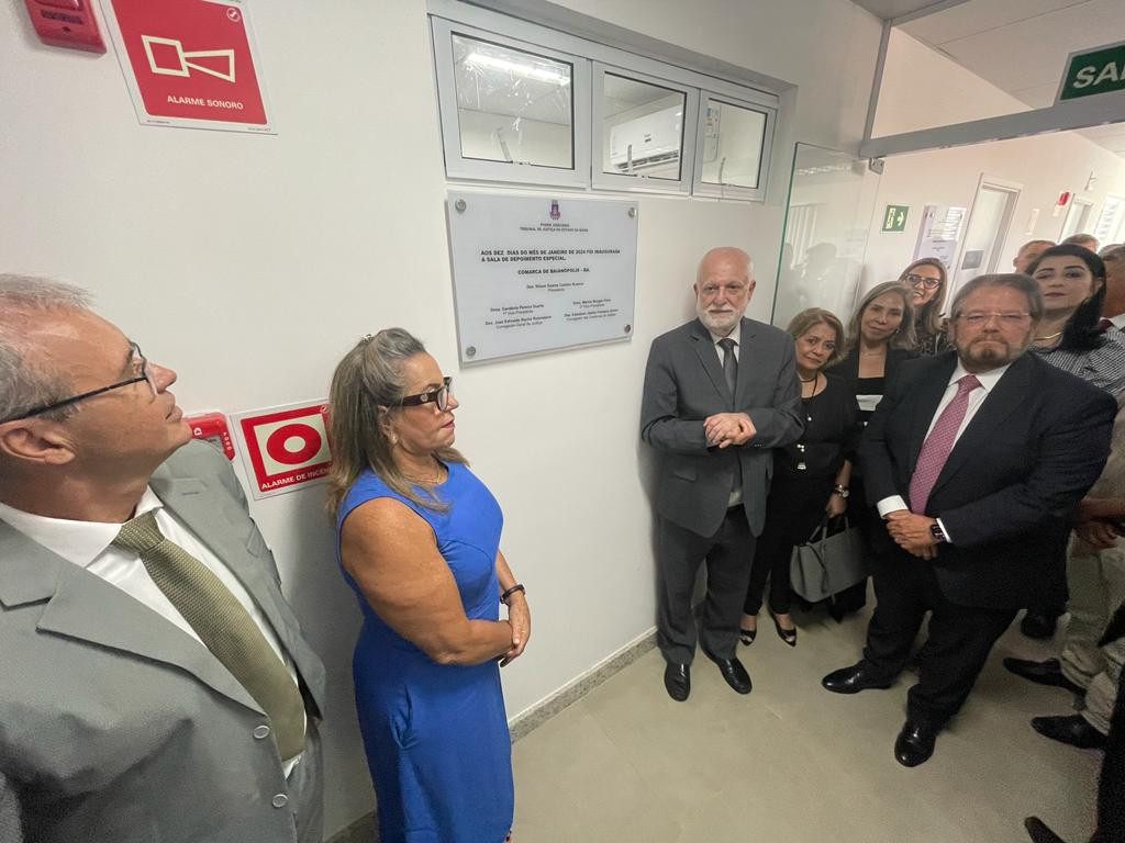 Presidente do TJBA inaugura Fórum de Baianópolis, Sala Passiva e Sala de Depoimento Especial    