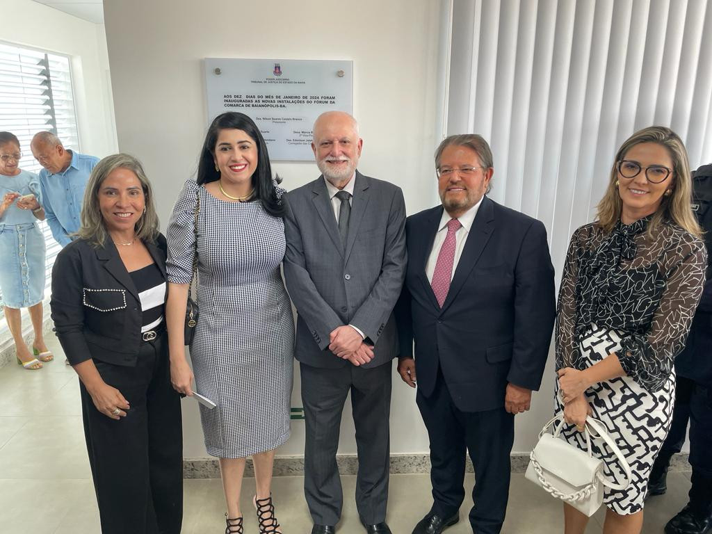 Presidente do TJBA inaugura Fórum de Baianópolis, Sala Passiva e Sala de Depoimento Especial    