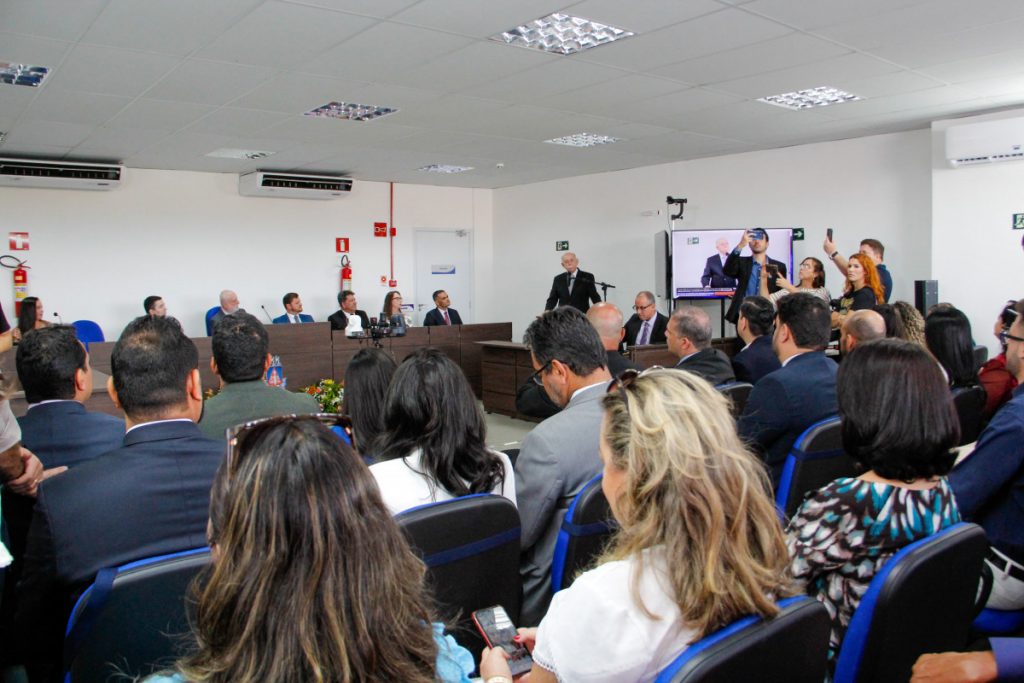Presidente do TJBA inaugura Fórum na cidade de Belo Campo; estrutura conta com Salas Passivas e com a 100ª Sala de Depoimento Especial da Bahia  
