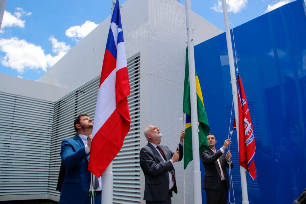 Presidente do TJBA inaugura Fórum na cidade de Belo Campo; estrutura conta com Salas Passivas e com a 100ª Sala de Depoimento Especial da Bahia  