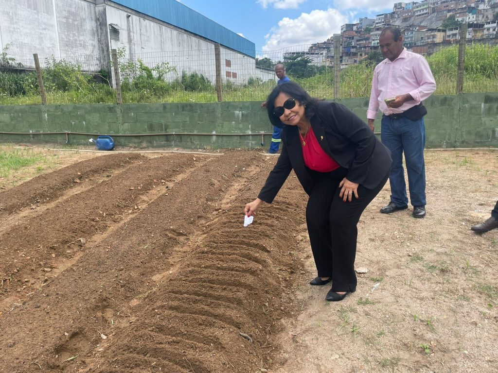 TJBA inaugura horta solidária na Casa Pia; primeira fora das instalações da Corte   