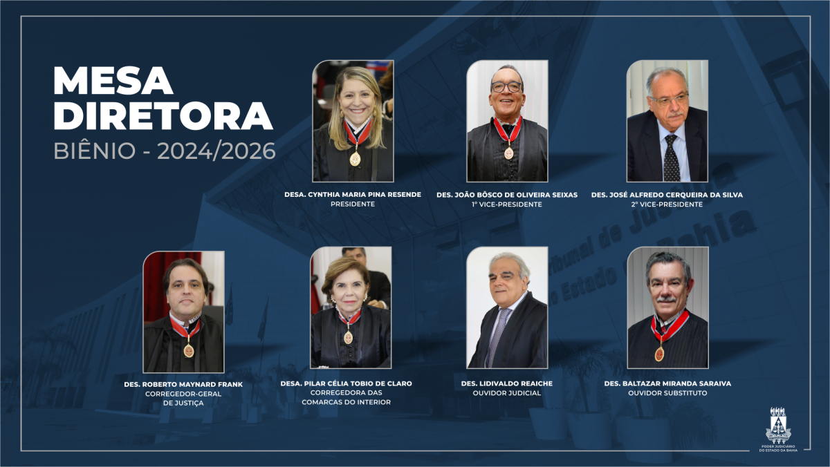 TJBA empossa nova Mesa Diretora para o biênio 2024-2026; solenidade de posse é aberta para imprensa   