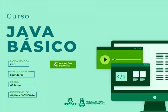 Curso ‘Java Básico’ capacita servidor para utilizar Plataforma Digital do Poder Judiciário   