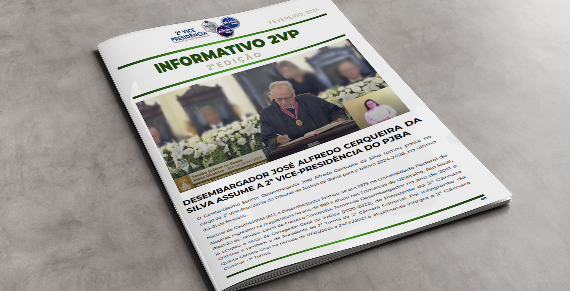 2ª Vice-Presidência do TJBA publica segunda edição do Informativo 2VP   