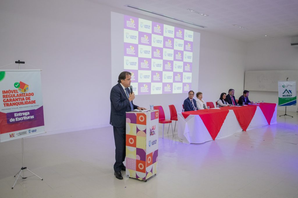 Registra Bahia – Favela: lançamento do Projeto entrega mais de 100 títulos de regularização de propriedade em Lauro de Freitas  