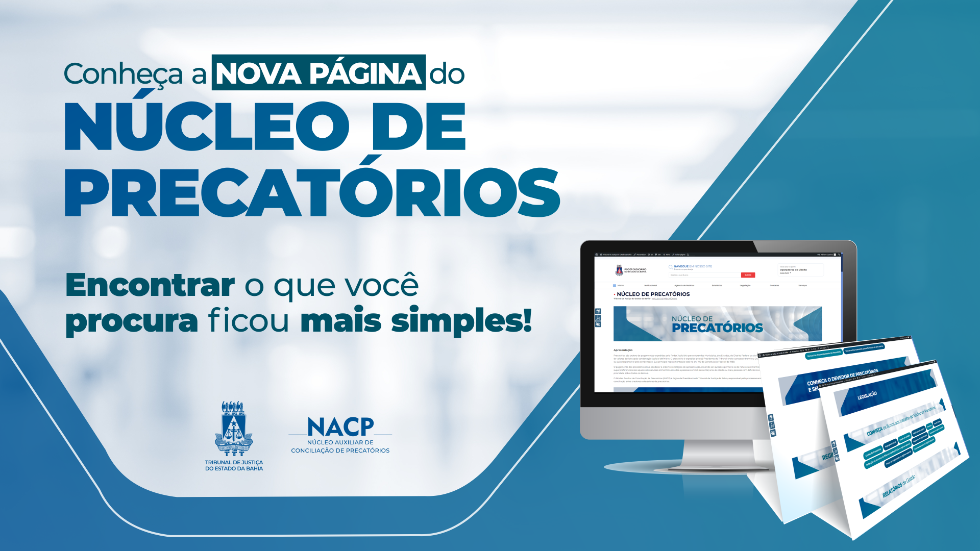 TJBA moderniza página eletrônica do Núcleo de Precatórios; confira   