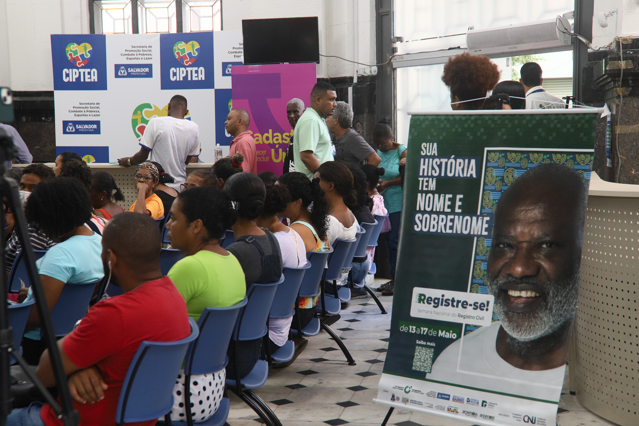 Registre-se TJBA: encerramento das ações acontecem nesta sexta (17/05) no ponto do CadÚnico, bairro do Comércio  