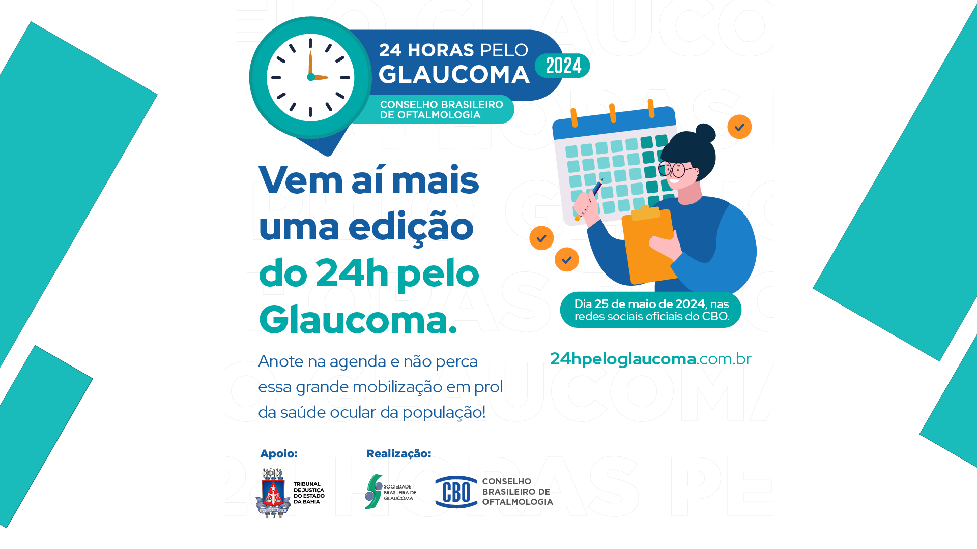 TJBA apoia campanha do Conselho Brasileiro de Oftalmologia contra o glaucoma   