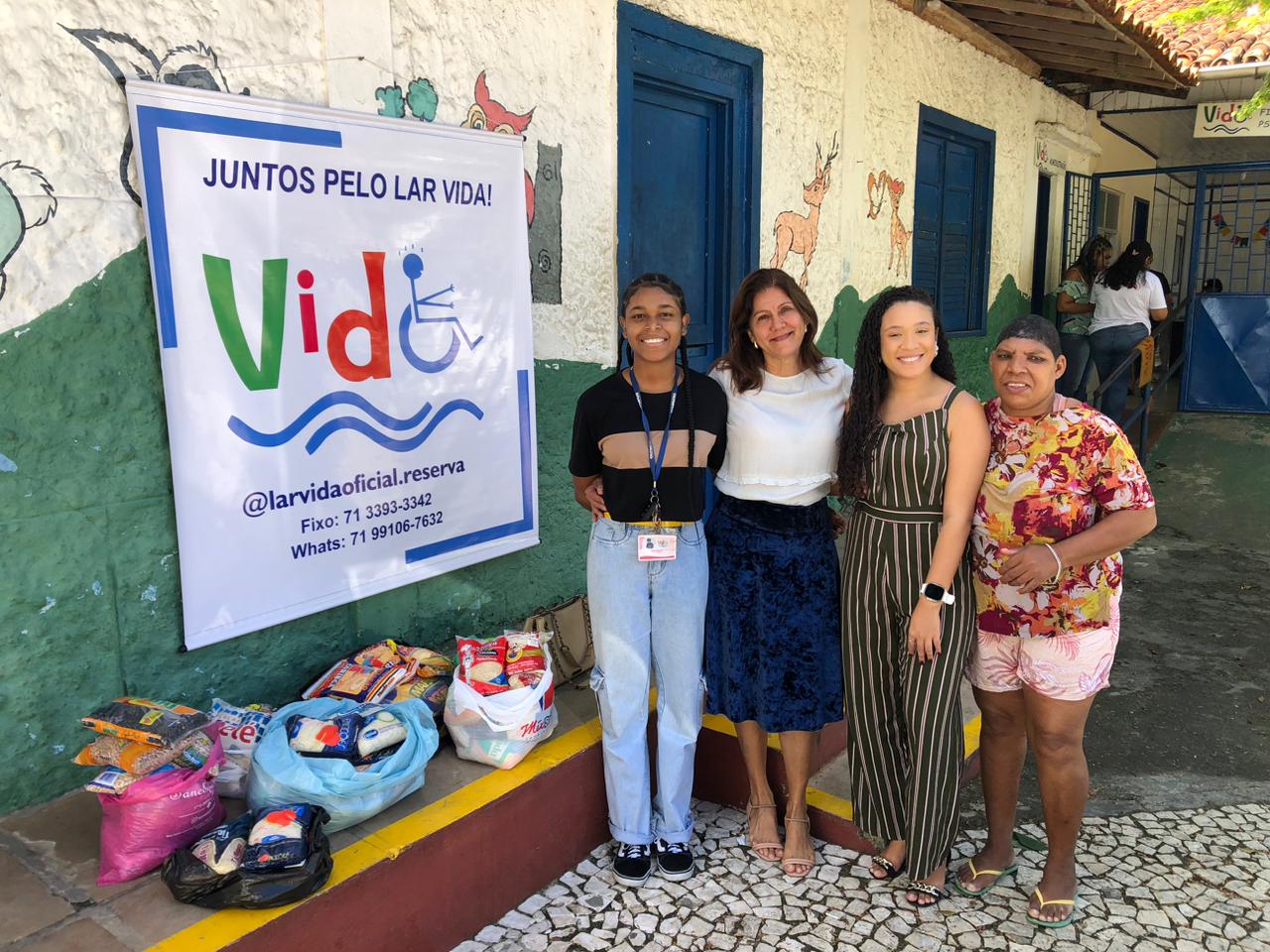 Assessoria de Ação Social do TJBA doa alimentos à Instituição Lar Vida   