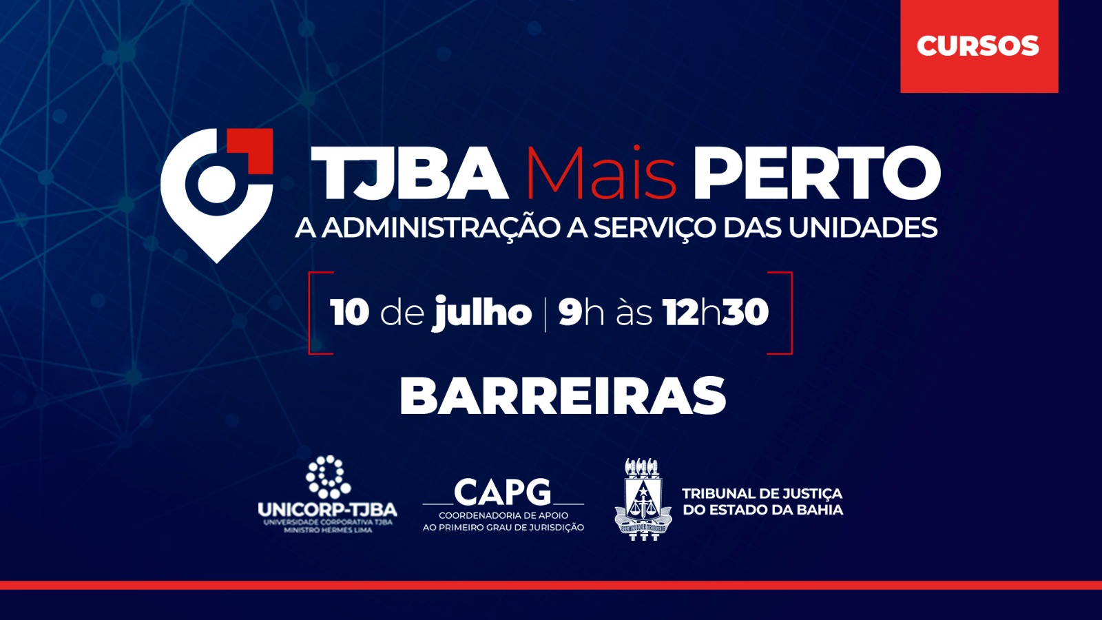 TJBA Mais Perto: edição de Barreiras contará com duas ações educativas; inscreva-se   