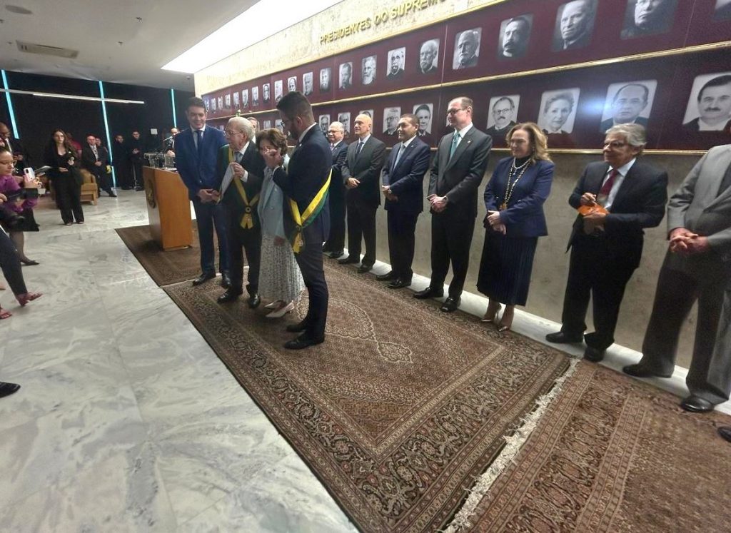 Presidente do TJBA prestigia homenagem ao Ministro aposentado Ilmar Galvão; cerimônia aconteceu no STF    
