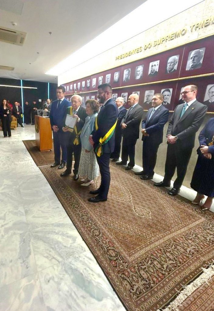 Presidente do TJBA prestigia homenagem ao Ministro aposentado Ilmar Galvão; cerimônia aconteceu no STF    
