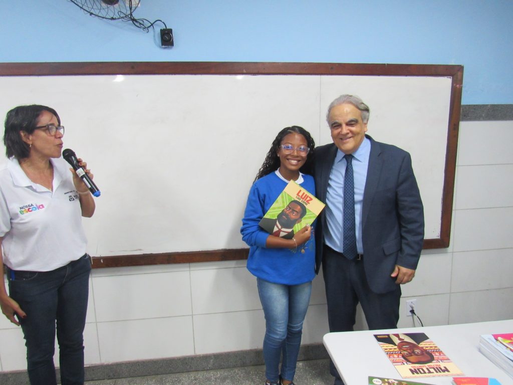 TJBA faz aula inaugural do Projeto “Luiz Gama: CIDIS nas Escolas” na Escola Municipal São Domingos Sávio, em Salvador