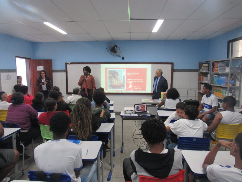 TJBA faz aula inaugural do Projeto “Luiz Gama: CIDIS nas Escolas” na Escola Municipal São Domingos Sávio, em Salvador