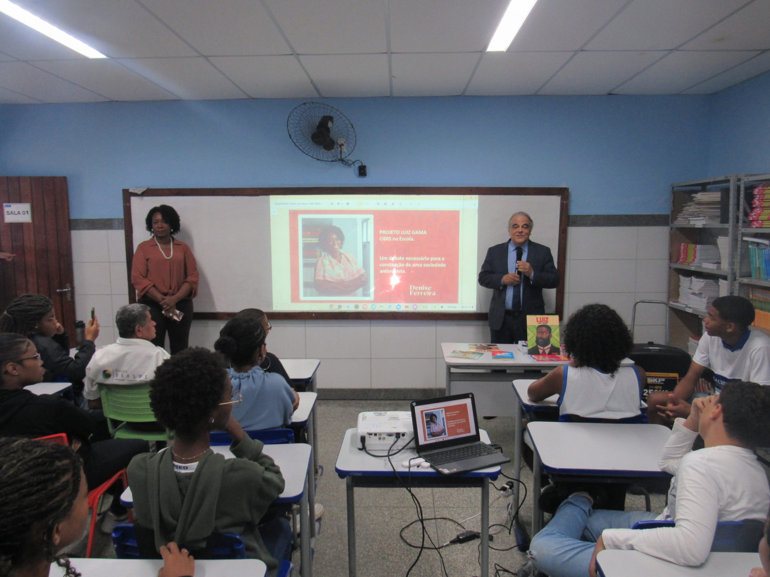 TJBA faz aula inaugural do Projeto “Luiz Gama: CIDIS nas Escolas” na Escola Municipal São Domingos Sávio, em Salvador    