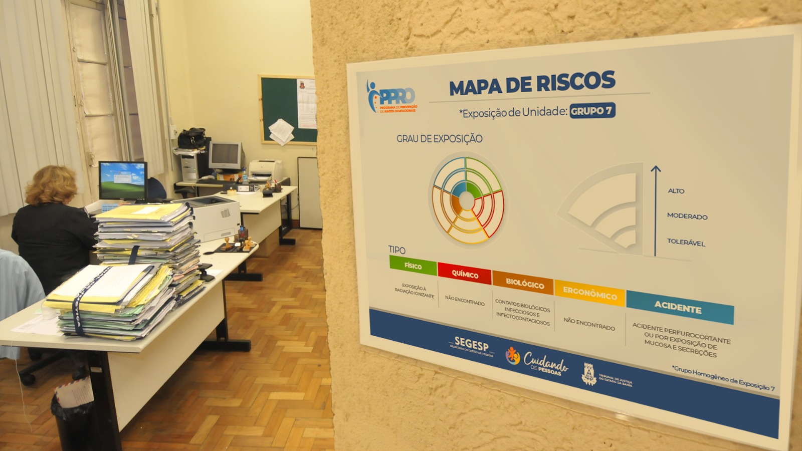 Coordenação de Saúde Ocupacional disponibiliza Mapa de Riscos para todas as unidades do TJBA     