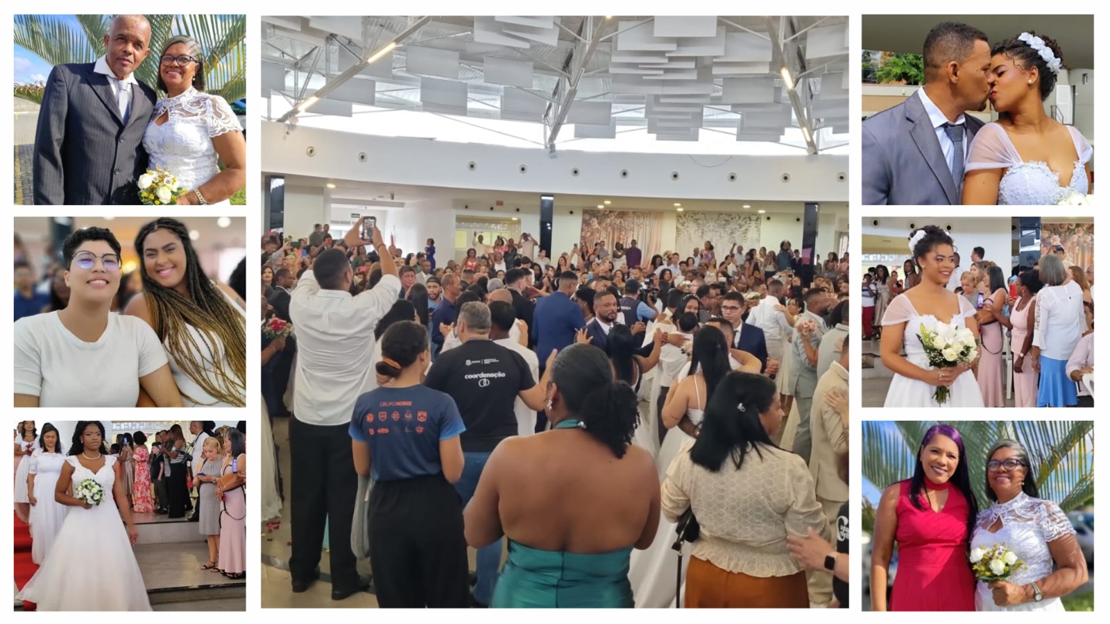 Comarca de Feira de Santana realiza casamento coletivo de 105 casais   