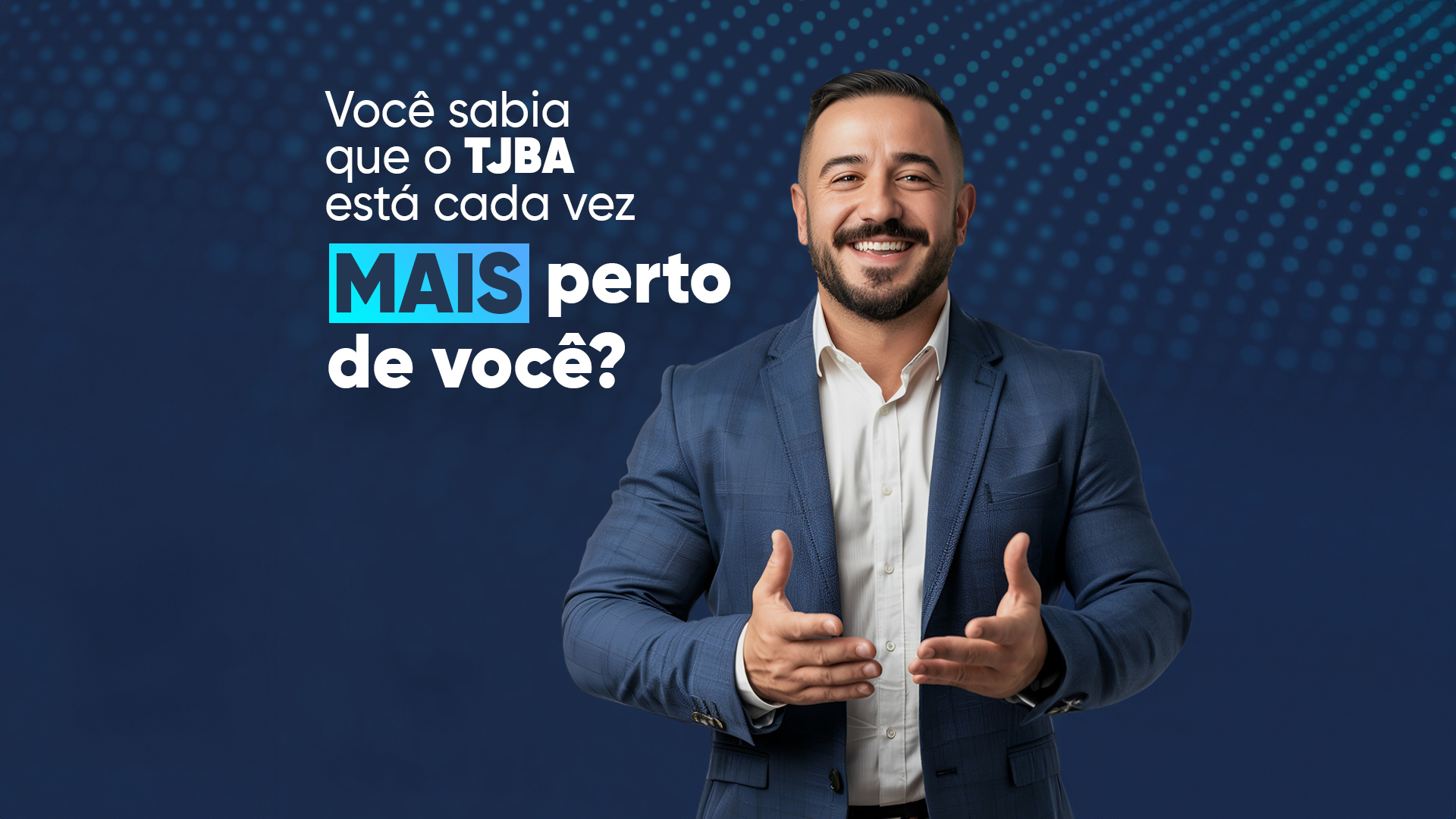 “TJBA Mais Perto, Mais Acessível, Mais Digital” está no @tjbaoficial e em outras redes sociais; acesse e amplie a conexão com o Judiciário baiano   