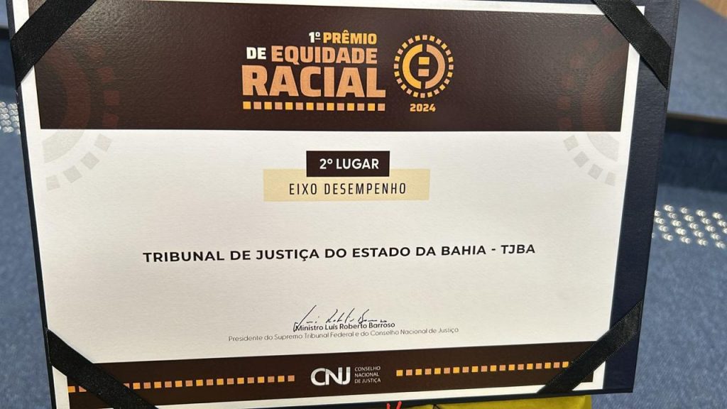 TJBA conquista o 2º lugar no Prêmio Equidade Racial; a Juíza Andremara dos Santos representou a Corte em Brasília    