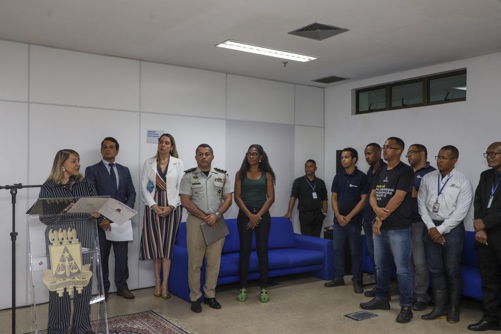 Colaboradores terceirizados e militares do Gabinete de Segurança Institucional dispõem de novas instalações na sede do TJBA    