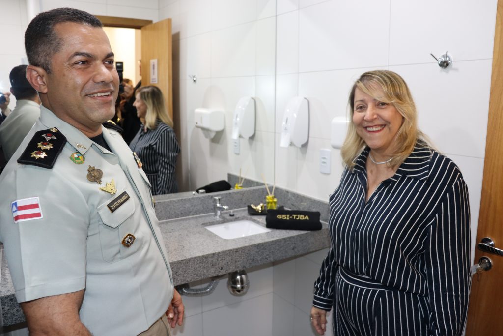Colaboradores terceirizados e militares do Gabinete de Segurança Institucional dispõem de novas instalações na sede do TJBA    