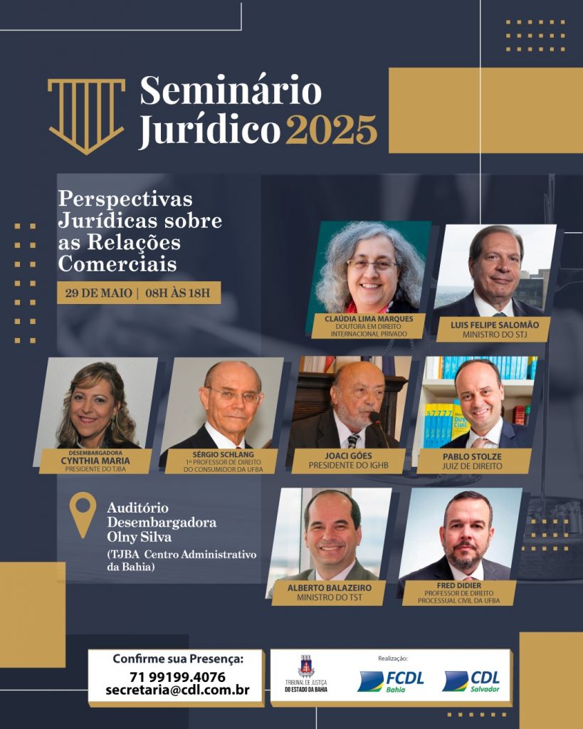 Salvador recebe seminário jurídico sobre relações comerciais   