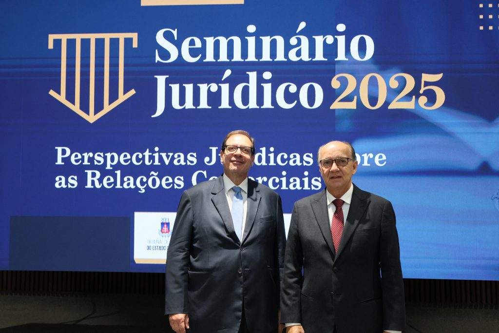 Presidente em exercício do TJBA abre o Seminário Perspectivas Jurídicas sobre Relações Comerciais, com presença do Vice-Presidente do STJ: “debate jurídico de alto nível”   