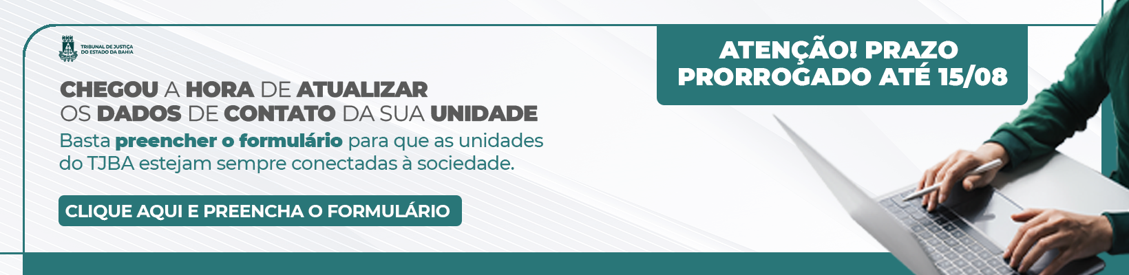Imagem de banner com título Atualização de Contatos